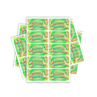Biscotti Mints Rectangle / Pre - Roll Labels - Pre - Roll (10.16cm x 6.7cm)