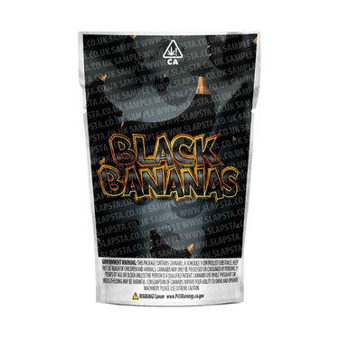Black Bananas Mylar Pouches Pre-Labeled - 3.5g (1/8oz) / No / 16pcs