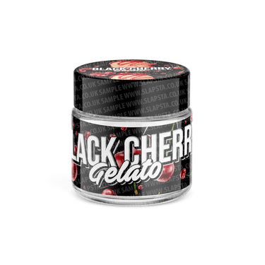 Black Cherry Gelato Glass Jars Pre - Labeled - 3.5grams (1/8oz)