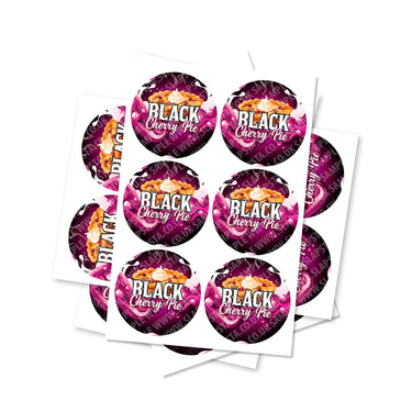 Black Cherry Pie Circular Stickers - 2.5cm