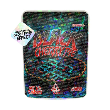 Black Cherry Pie SFX Mylar Pouches Pre - Labeled - 3.5g (1/8oz)