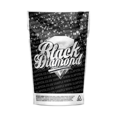 Black Diamond Mylar Pouches Pre-Labeled - 3.5g (1/8oz) / No / 16pcs