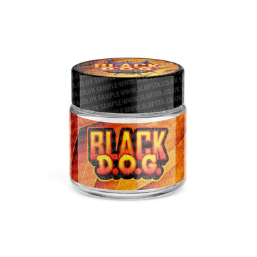 Black Dog Glass Jars Pre - Labeled - 3.5grams (1/8oz)