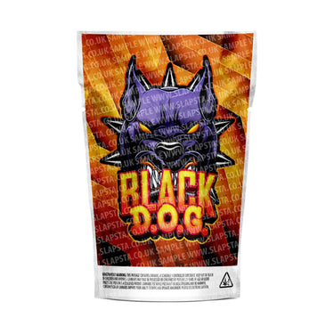 Black Dog Mylar Pouches Pre-Labeled - 3.5g (1/8oz) / No / 16pcs