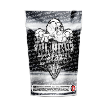 Black Gelato Mylar Pouches Pre-Labeled - 3.5g (1/8oz) / No / 16pcs