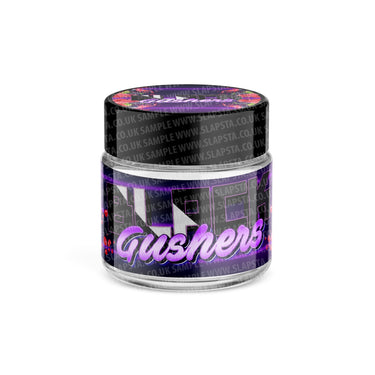 Black Gushers Glass Jars Pre - Labeled - 3.5grams (1/8oz)