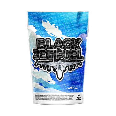 Black Jet Fuel Mylar Pouches Pre-Labeled - 3.5g (1/8oz) / No / 16pcs