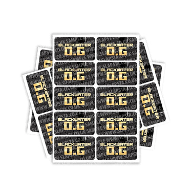 Black Water OG Rectangle / Pre-Roll Labels - Pre-Roll (10.16cm x 6.7cm) / 10