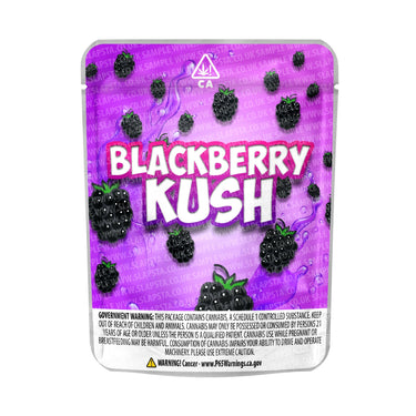 Blackberry Kush Mylar Pouches Pre-Labeled - 3.5g (1/8oz) / No / 16pcs