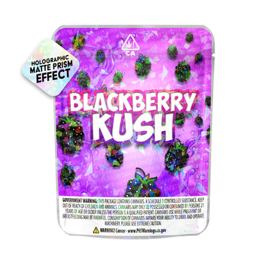 Blackberry Kush SFX Mylar Pouches Pre - Labeled - 3.5g (1/8oz)