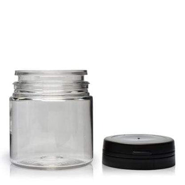 Blank 50ml Jars w/ Tamper Proof Strip - 50pcs / Black