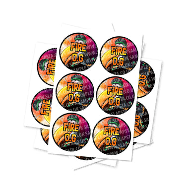 Blank Bird Circular Stickers - 2.5cm