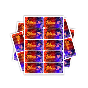 Blaze It Rectangle / Pre - Roll Labels - Pre - Roll (10.16cm x 6.7cm)
