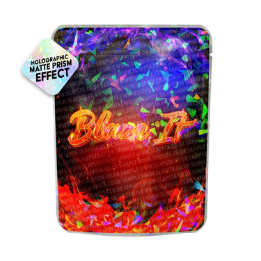 Blaze It SFX Mylar Pouches Pre-Labeled - 3.5g (1/8oz) / No / 16pcs