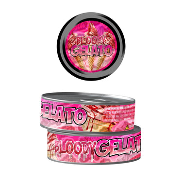 Bloody Gelato Pre - Labeled 3.5g Self - Seal Tins - 60pcs