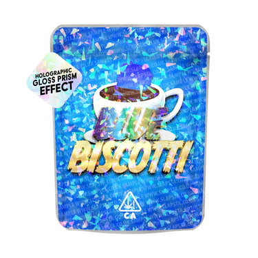 Blue Biscotti SFX Mylar Pouches Pre-Labeled - 3.5g (1/8oz) / No / 16pcs