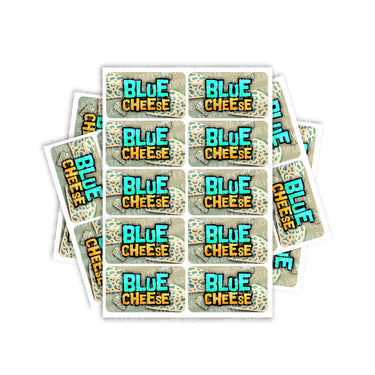 Blue Cheese Rectangle / Pre-Roll Labels - Pre-Roll (10.16cm x 6.7cm) / 10