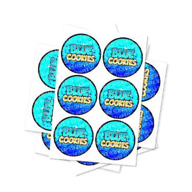 Blue Cookies Circular Stickers - 2.5cm