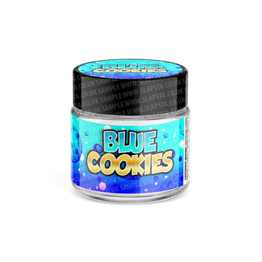 Blue Cookies Glass Jars Pre - Labeled - 3.5grams (1/8oz)