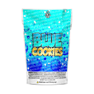 Blue Cookies Mylar Pouches Pre-Labeled - 3.5g (1/8oz) / No / 16pcs