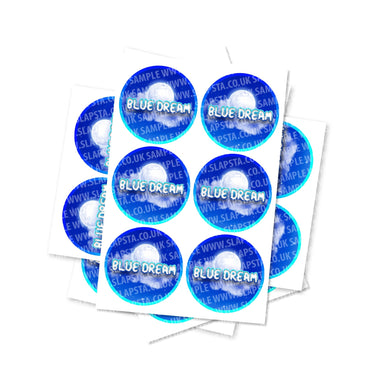 Blue Dream Circular Stickers - 2.5cm