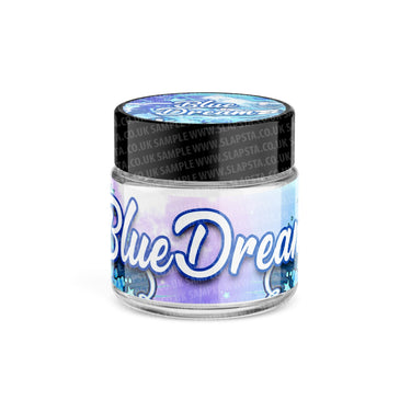 Blue Dream Glass Jars Pre - Labeled - 3.5grams (1/8oz)