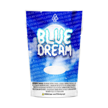 Blue Dream Mylar Pouches Pre - Labeled - 3.5g (1/8oz)