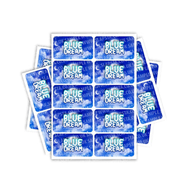 Blue Dream Rectangle / Pre-Roll Labels - Pre-Roll (10.16cm x 6.7cm) / 10