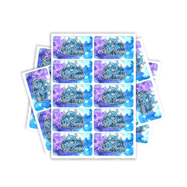 Blue Dream Rectangle / Pre-Roll Labels - Pre-Roll (10.16cm x 6.7cm) / 10