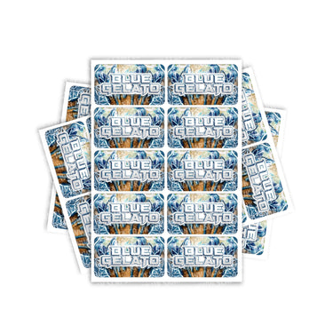 Blue Gelato Rectangle / Pre-Roll Labels - Pre-Roll (10.16cm x 6.7cm) / 10