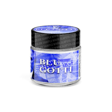 Blue Gotti Glass Jars Pre - Labeled - 3.5grams (1/8oz)