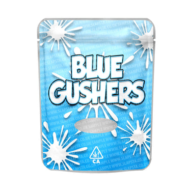 Blue Gushers Mylar Pouches Pre - Labeled - 3.5g (1/8oz)