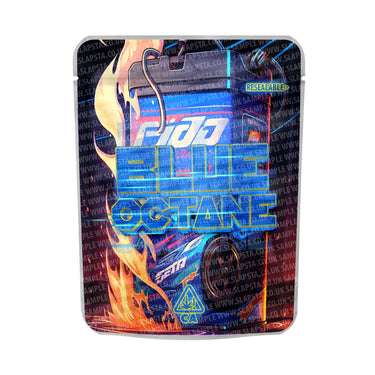 Blue Octane Mylar Pouches Pre - Labeled - 3.5g (1/8oz)