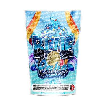 Blue Pound Cake Mylar Pouches Pre-Labeled - 3.5g (1/8oz) / No / 16pcs