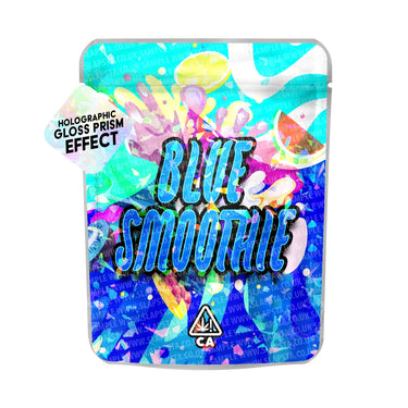 Blue Smoothie SFX Mylar Pouches Pre - Labeled - 3.5g (1/8oz)