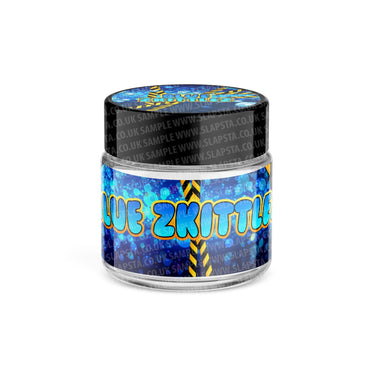 Blue Zkittlez Glass Jars Pre - Labeled - 3.5grams (1/8oz)