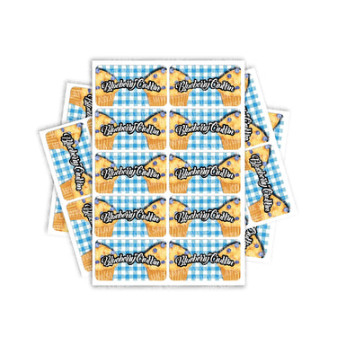 Blueberry Cruffin Rectangle / Pre-Roll Labels - Pre-Roll (10.16cm x 6.7cm) / 10
