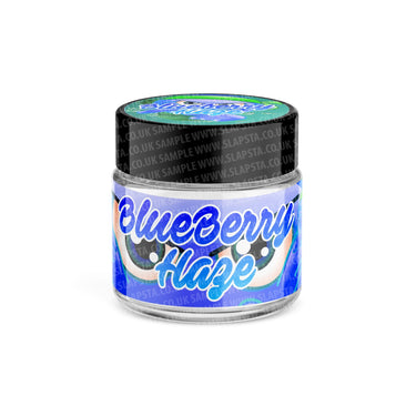 Blueberry Haze Glass Jars Pre - Labeled - 3.5grams (1/8oz)