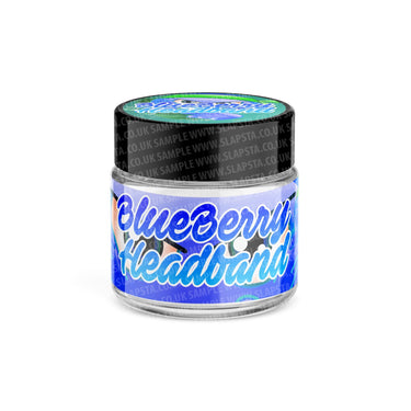 Blueberry Headband Glass Jars Pre - Labeled - 3.5grams (1/8oz)