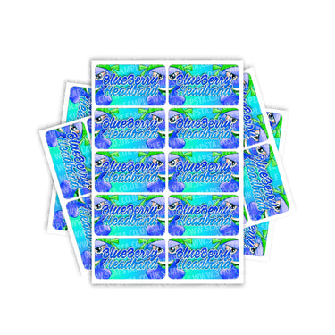 Blueberry Headband Rectangle / Pre-Roll Labels - Pre-Roll (10.16cm x 6.7cm) / 10