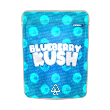 Blueberry Kush Mylar Pouches Pre - Labeled - 3.5g (1/8oz)