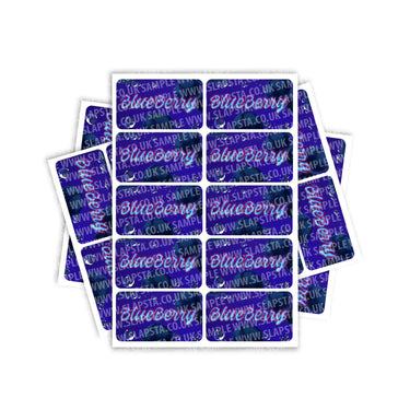 Blueberry Rectangle / Pre-Roll Labels - Pre-Roll (10.16cm x 6.7cm) / 10