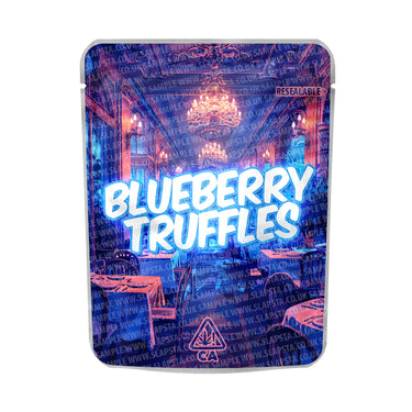 Blueberry Truffles Mylar Pouches Pre - Labeled - 3.5g (1/8oz)