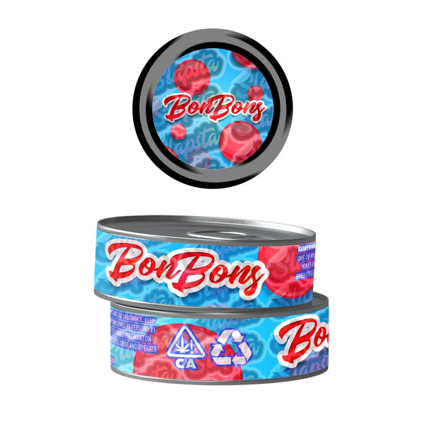 Bon Bons Pre-Labeled 3.5g Self-Seal Tins - SLAPSTA