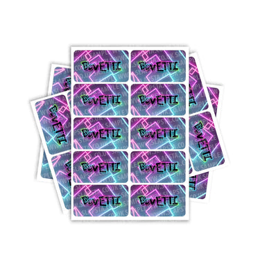 Bovetti Rectangle / Pre - Roll Labels - Pre - Roll (10.16cm x 6.7cm)