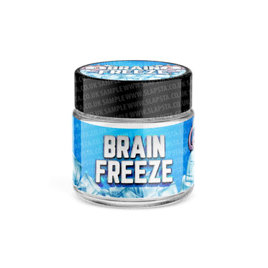 Brain Freeze Glass Jars Pre - Labeled - 3.5grams (1/8oz)
