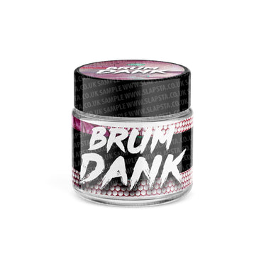 Brum Dank Glass Jars Pre - Labeled - 3.5grams (1/8oz)
