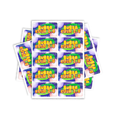 Bubba Kush 2.0 Rectangle / Pre-Roll Labels - Pre-Roll (10.16cm x 6.7cm) / 10