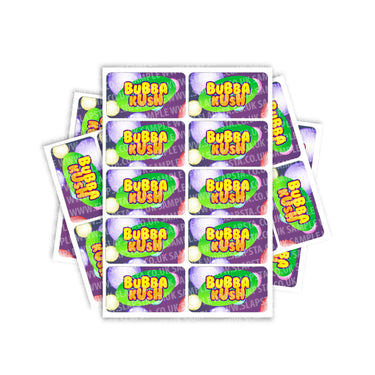 Bubba Kush Rectangle / Pre-Roll Labels - Pre-Roll (10.16cm x 6.7cm) / 10
