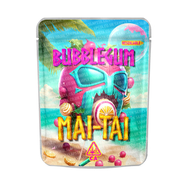 Bubblegum Mai Tai Mylar Pouches Pre - Labeled - 3.5g (1/8oz)